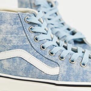 Vans Sk8-Hi Tapered Sneakers – Acid Wash Blue Denim | Men’s 4.5 / Women’s 6